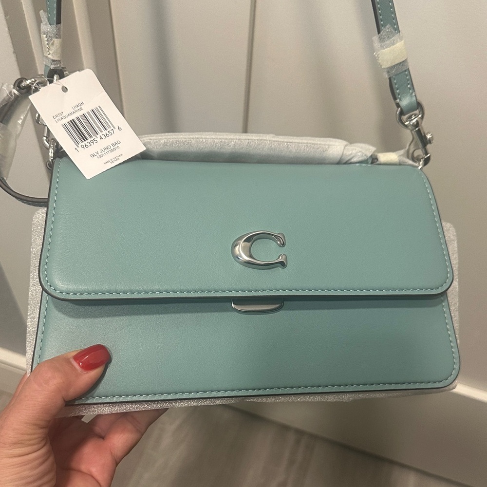Coach GLV Juno Aquamarine Crossbody/Shoulder/Top Handle Bag - Picture 3 of 14